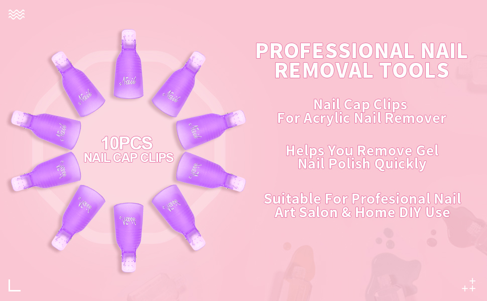 Purple Nail Polish Remove Set
