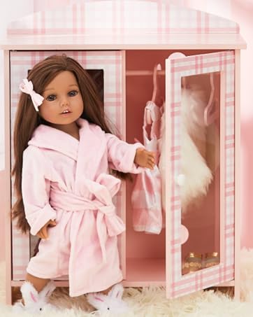 dollhouse closet storage dresser armoire wardrobe play toy miniature