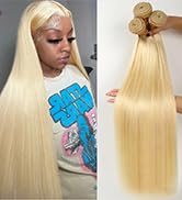 blonde human hair bundles,Human Hair Extensions,3 bundles human hair straight