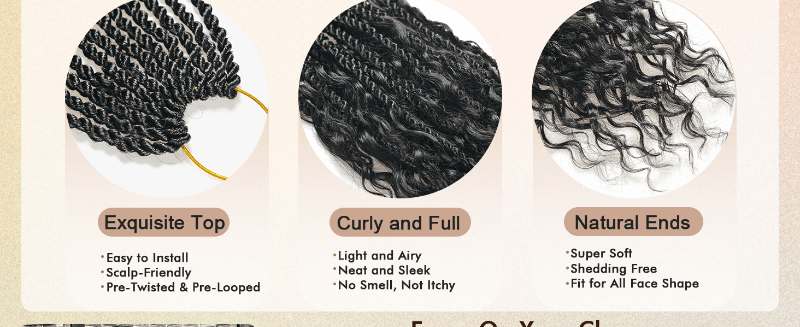 ToyoTress Boho island twist human hair culrs