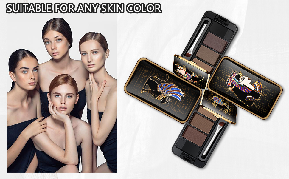Eyebrow powder palette detail
