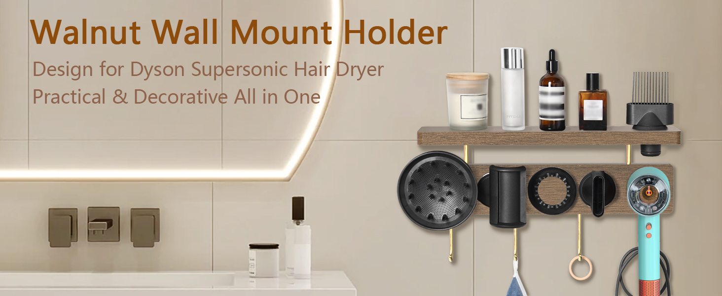 dyson hair dryer holder