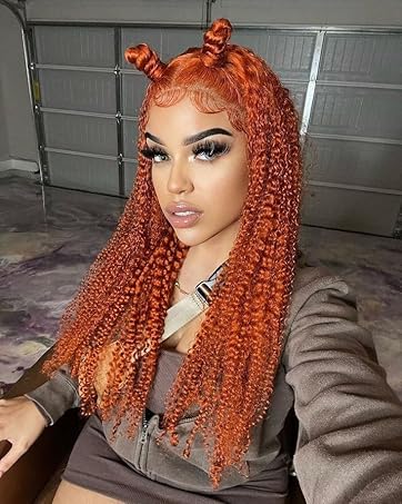 Ginger Orange Lace Front Wigs Human Hair Human Hair