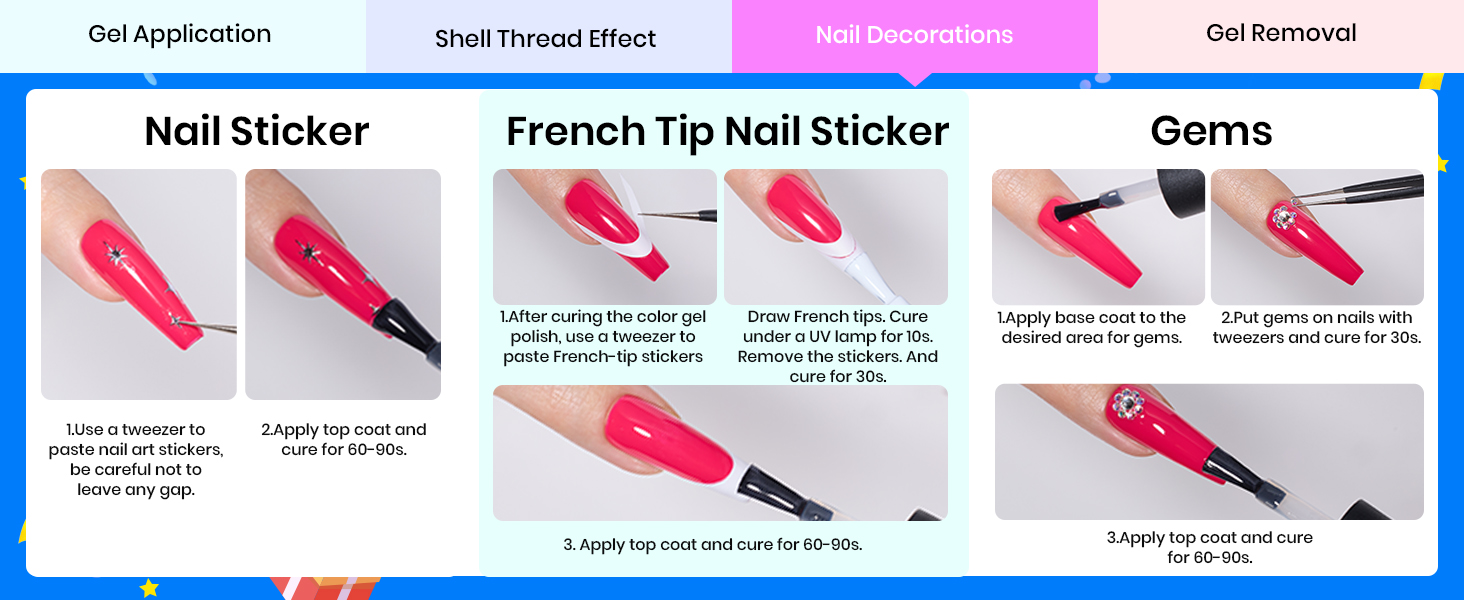 Gel Nail Polish KIt with UV light
