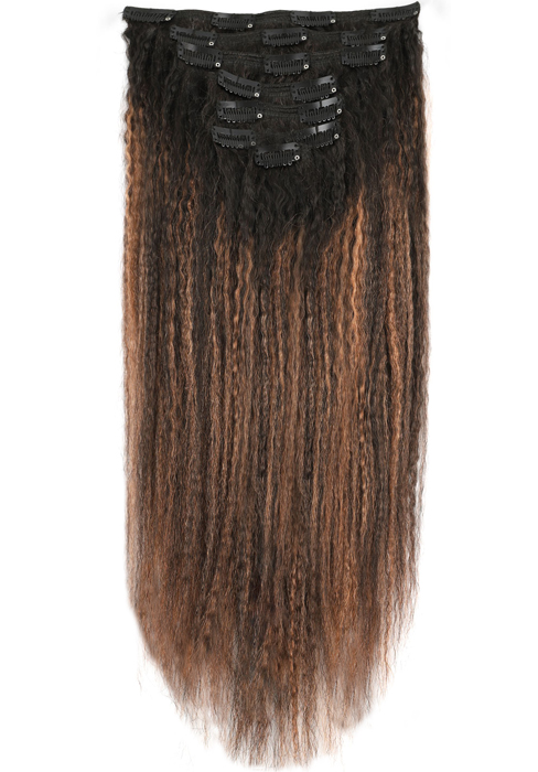 Kinky Straight Clip ins Human Hair