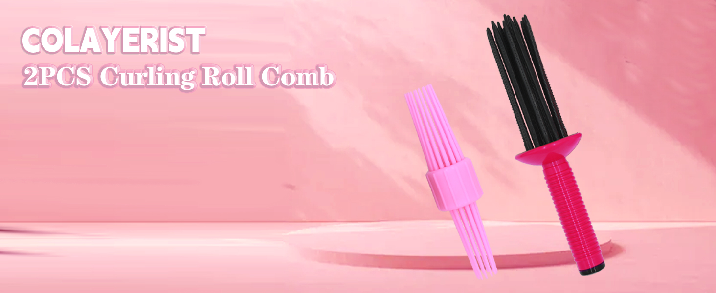 curling roll comb curling roll comb for curly hair hair fluffy curling roll comb hair curling comb 