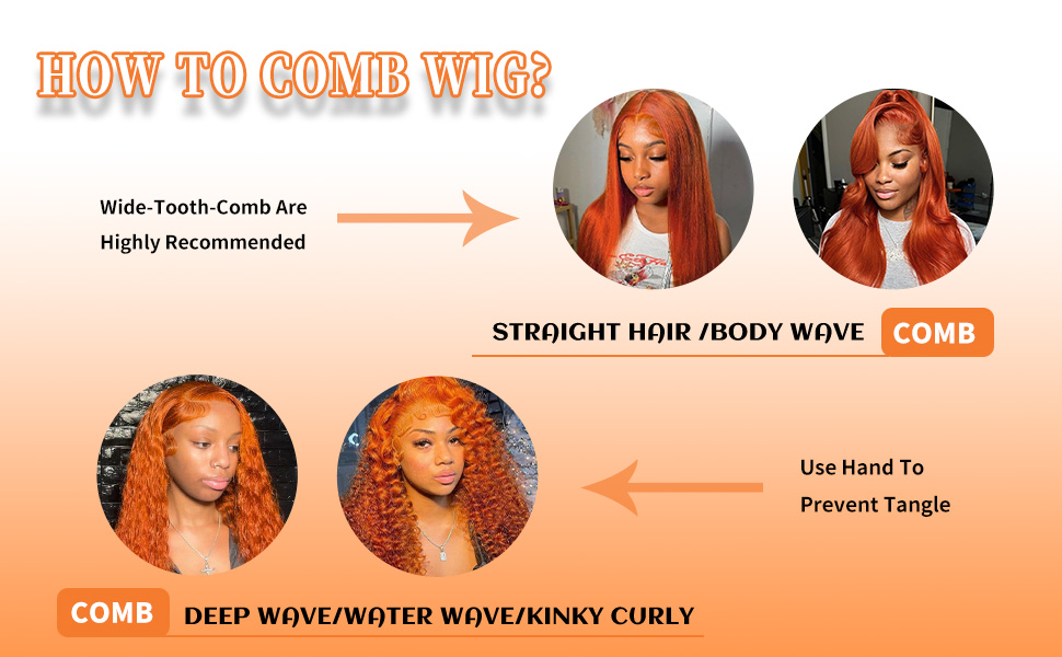 ginger wig human hair