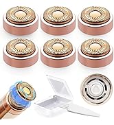 6 Pcs Flawless Replacement Heads, Gen 2 Double Halo Replacement Heads, Compatible with Finishing ...