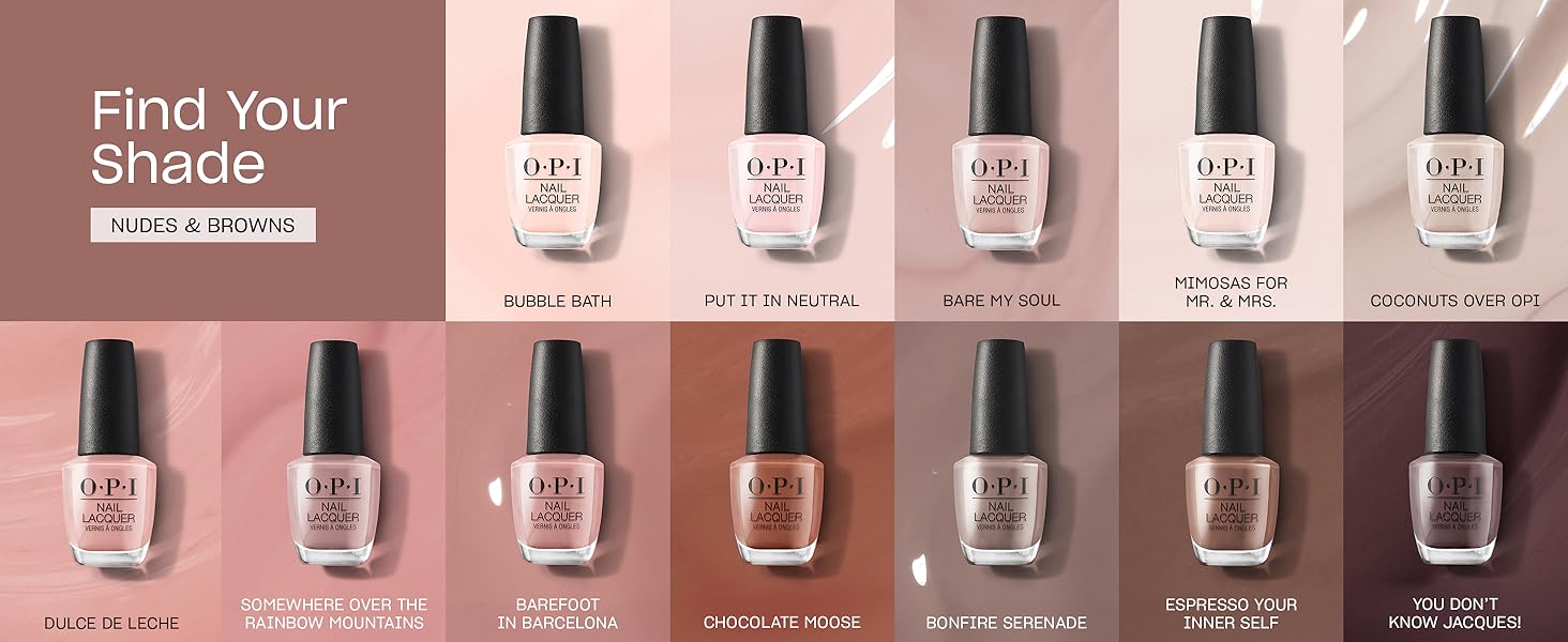 OPI Nail Lacquer Nail Polish | Sheer Light Nude Crème Chip Resistant Nail Polish