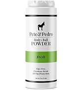 Pete & Pedro BODY & BALL POWDER (Fresh Scent), Talc-Free Men’s Body Powder Deodorant for Men, Swe...