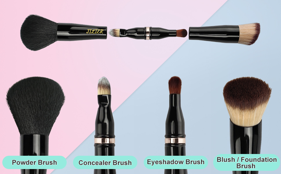 Foundation Brush/Blush Brush, Eyeshadow Powder Brush, Concealer Brush,