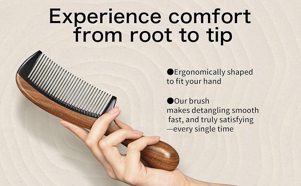 beard comb with handle