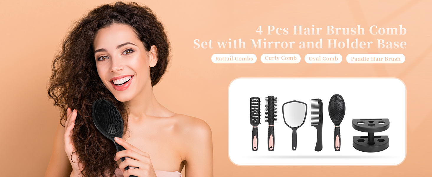 Hair Brush Comb Set