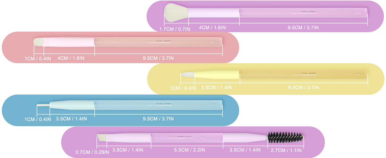 5 pcs eyeshadow brush set