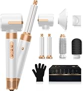 Blow Dryer Brush 7 in 1, Negative Ion Hair Dryer Brush Set Upgrade Hot Air Brush Air Styler Curli...