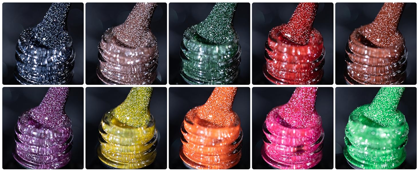 BURANO Reflective Glitter Gel Polish-4 Natural Light