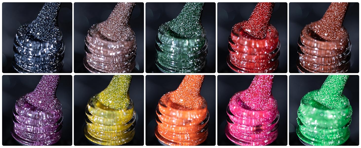 BURANO Reflective Glitter Gel Polish-4 Natural Light
