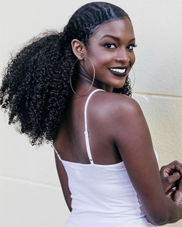 afro kinky curly clip in