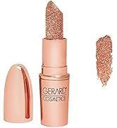 Gerard Cosmetics Glitter Lipstick - Highly Pigmented Formula Gives Metallic Finish - Glides Smoot...