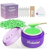 Nose Wax Kit Men, Mini Wax Warmer for Facial Hair Removal, Ear Eyebrow Waxing Kit for Women Men W...