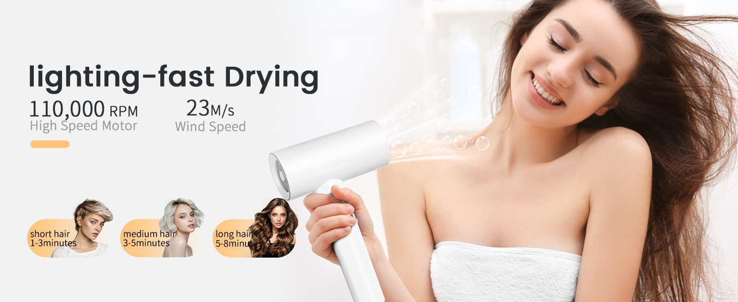 NAIFERE Travel Hair Dryer