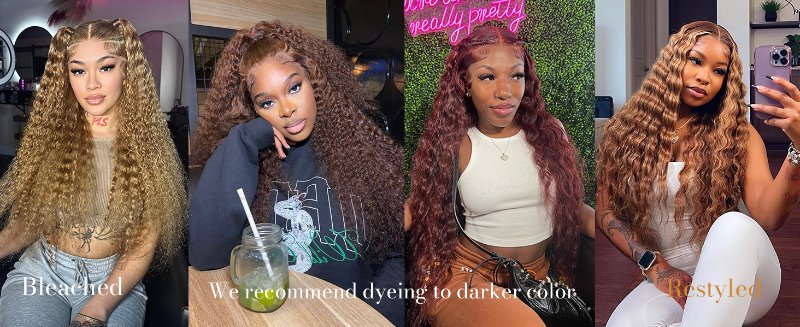 deep wave lace front wigs human hair