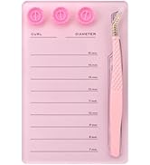 Mekupeu Acrylic Eyelash Extension Pallet Kits, Grafting False Eyelash Organizer Extension Pad Las...