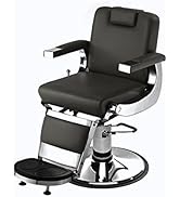 Pibbs 659 Capo Barber Chair for Barbers & Barber Shops, PIB-659BLK