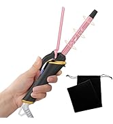 Ukliss Mini Curling Iron for Short Hair - Dual Voltage, Fast Heating in 30s, 5 Temp Settings, Aut...