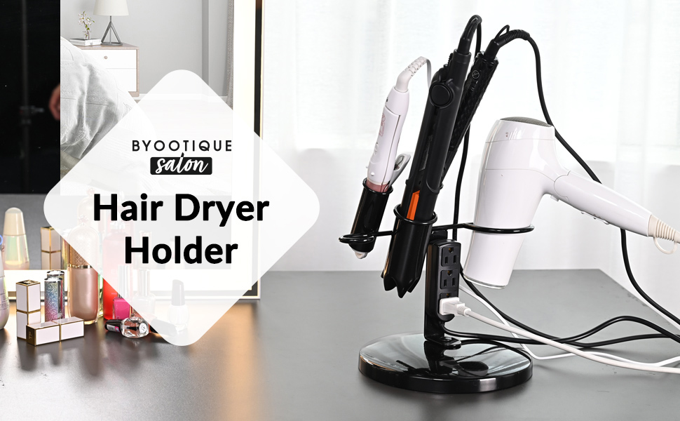 Tabletop Blow Dryer & Hair Iron Holder