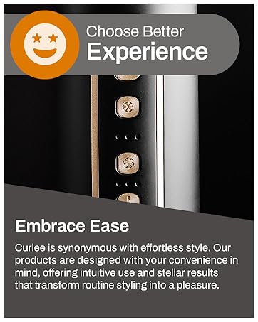 Better experience. Curlee is synonymous with efortless style. Designed with convenience