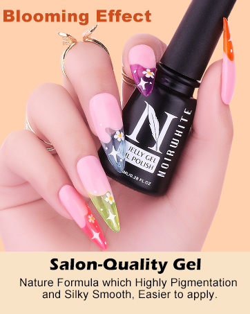 noirwhite Jelly Gel Nail Polish