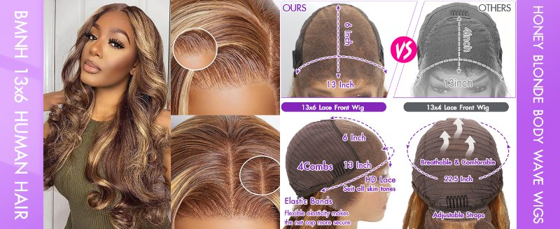 13x6 honey blonde human hair wigs