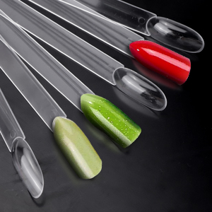 Clear Nail Swatch Sticks with Ring