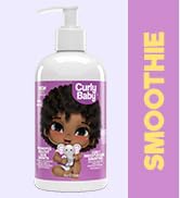 CurlyBaby Curly Moisturizing Smoothie - Leave-In Moisturizer & Conditioner for Hydrated, Soft, an...