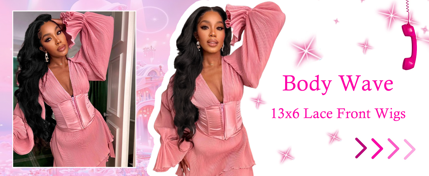 body wave lace front wigs human hair