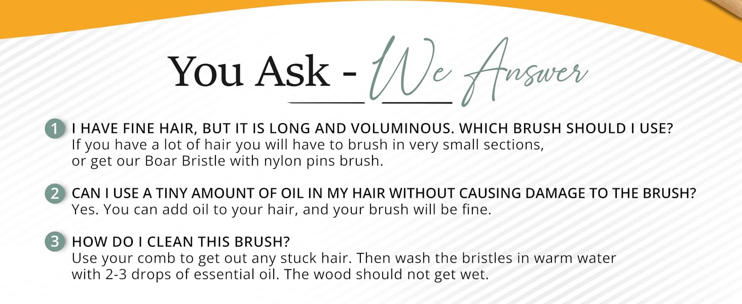 boar bristle brush, boar bristle hair brush, soft bristle hair brush, women fine hair