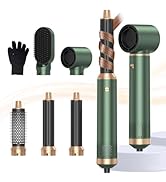 Blow Dryer Brush 5 in 1, Negative Ion Hair Dryer Brush Set Upgrade Hot Air Brush Air Styler Curli...