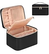 MONSTINA Makeup Bag-Cosmetic Travel MakeUp Bag,Large Capacity Portable Makeup Organizer,Waterproo...