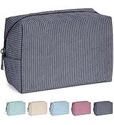 MAANGE Small Makeup Bag For Purse, Travel Cosmetic Bag Makeup Pouch Corduroy Portable Versatile Z...
