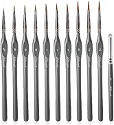 Miniature Paint Brushes Drybrush-10pcs Micro Detail Paint Brush Set,Small Fine Detail Brushes for...