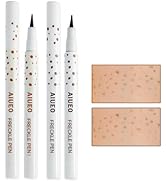AIUEO 2 Colors Fake Freckles Faux Freckles Pen Natural Lifelike Freckle Pen Waterproof Long Lasti...