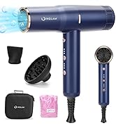 Diffuser Hair Dryer, IG INGLAM Professional Blow Dryer 110,000 RPM Brushless Motor Fast Dry Negat...