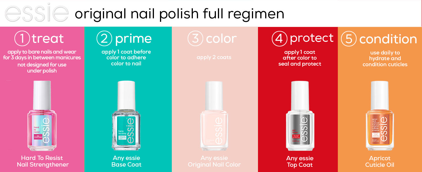 essie original nail polish full regimen