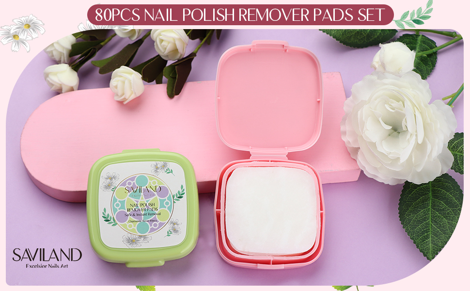 nail polish remover pads