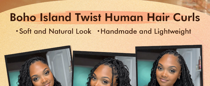 ToyoTress Boho island twist human hair culrs