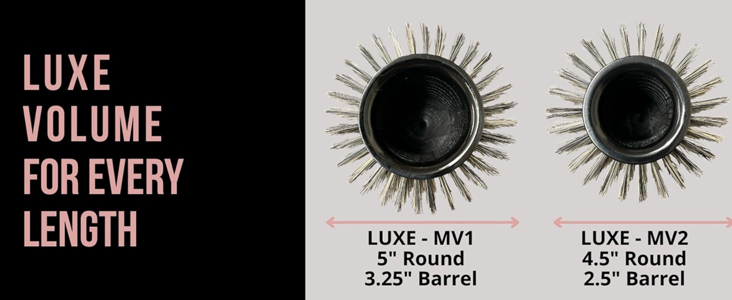 LUXE barrel diameter size chart