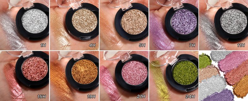 Afflano Multichrome chrome glitter eyeshadow palette
