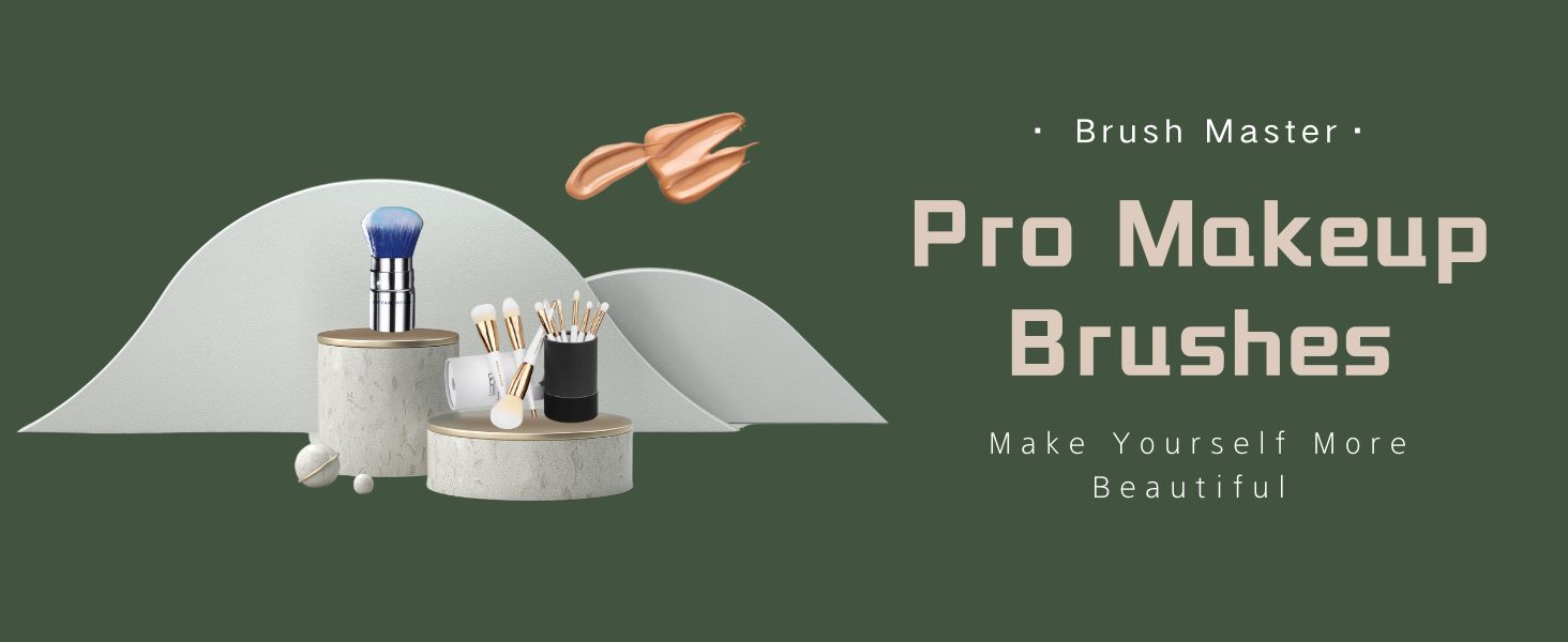 white makeup brushes