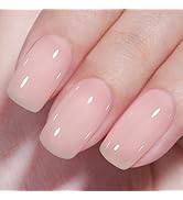 AILLSA Nude Gel Polish Pink Bunny Jelly Gel Nail Polish Sheer Neutral Translucent Gel Polish Long...